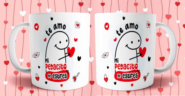 Taza y bandeja San Valentin - Imagen 7